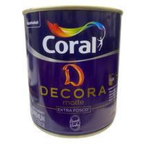 Tinta Coral Decora Matte Fosco Coleção Branca de Neve 800ml Tinta Coral Decora Matte Fosco Coleção Branca de Neve 800ml
