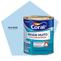 Tinta Coral Rende Muito Paredes e Tetos Azul Bebê 800ml