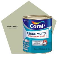 Tinta Coral Rende Muito Paredes e Tetos Folha Seca 800ml