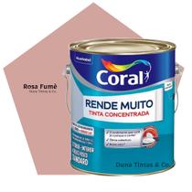 Tinta Coral Rende Muito Paredes e Tetos Rosa Fumê 3,2L