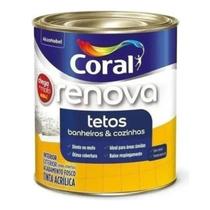 Tinta Coral Renova Tetos Banheiros E Cozinhas Branco 900ml Tinta Coral Renova Tetos Banheiros E Cozinhas Branco 900ml