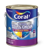 Tinta Coral Sol e Chuva Fosca Acrílico Total Branco 3,6 Litros