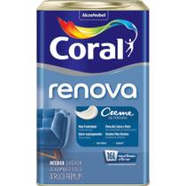 Tinta Creme Renova 16 Litros Branco - 5299822 - CORAL