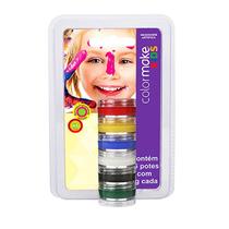 Tinta cremosa facial kids com 6 cores 0009 Colormake