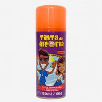 Tinta Da Alegria Spray Infantil Cabelo Maluco Laranja 150Ml