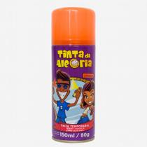 Tinta Da Alegria Spray Infantil Cabelo Maluco Laranja 150ml