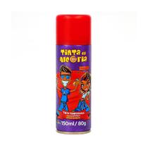 Tinta Da Alegria Spray Infantil Cabelo Maluco Vermelho 150ml