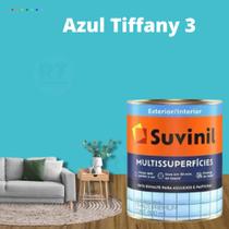 Tinta de Azulejo Epoxi Base de Água Azul Tiffany 800ml Cozinhas e Banheiros Multissuperfícies Suvinil Cor Vários Tons de Tiffany Antimofo Lavável