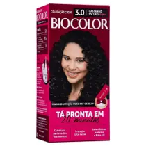 Tinta de Cabelo Biocolor Creme Mini Kit 3.0 Castanho Escuro Chic Tinta de Cabelo Biocolor Creme Mini Kit 3.0 Castanho Escuro Chic