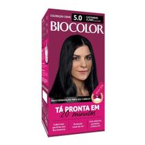 Tinta de Cabelo Biocolor Creme Mini Kit 5.0 Castanho Claro Luxuoso