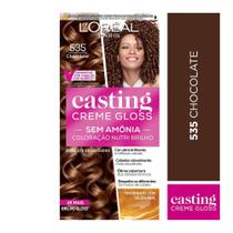 Tinta de Cabelo Casting Creme Gloss de LOréal Paris 535 Chocolate - 246g
