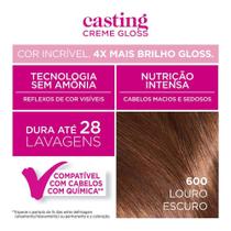 Tinta de Cabelo Casting Creme Gloss de LOréal Paris 600 Louro Escuro 246g