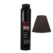 Tinta de cabelo Goldwell Topchic, 4 polegadas, marrom médio/