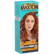 Tinta De Cabelo Maxton Louro Medio Acobreado Intenso 7.44