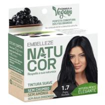 Tinta De Cabelo Natucor Naturalmente Preto Azulado 1.7