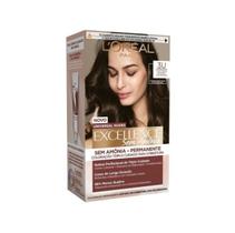 Tinta de Cabelo Permanente LOréal Paris Imédia Excellence Sem Amônia 3U Castanho Escuro Universal Tinta de Cabelo Permanente LOréal Paris Imédia Excellence Sem Amônia 3U Castanho Escuro Universal