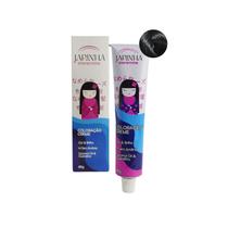Tinta de Cabelo sem Amônia 1.0 Preto Azulado - Japinha Color Tinta de Cabelo sem Amônia 1.0 Preto Azulado - Japinha Color