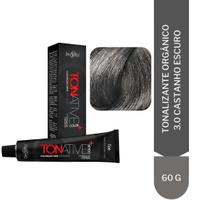 Tinta De Cabelo Tonalizante Tonative 3.0 Castanho Escuro 60G