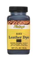 Tinta de couro Fiebing à base de álcool preto de 120 ml com aplicador Tinta de couro Fiebing à base de álcool preto de 120 ml com aplicador