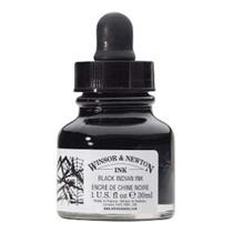 Tinta de desenho Winsor & Newton 30ml Black Dropper Cap Tinta de desenho Winsor & Newton 30ml Black Dropper Cap