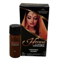 Tinta de Henna Castanho Médio Chandra 1,5G
