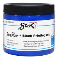 Tinta de impressão em bloco solúvel em água Sax True Flow 473ml Primary Blue