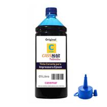 Tinta de Impressora Compatível Epson L355 L365 L375 L395 Cyan Cassmar 01 Litro Tinta de Impressora Compatível Epson L355 L365 L375 L395 Cyan Cassmar 01 Litro
