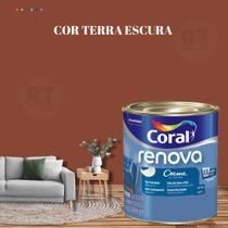 Tinta de Parede Acrílica Coral Renova Cor Laranja 800ml Lavável Premium Antimofo