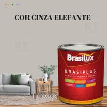 Tinta de Parede Cinza Chumbo 800ml Brasiplus Acrílica Fosca