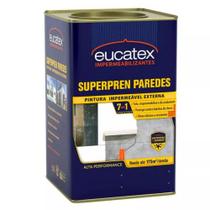 Tinta de Parede Impermeável Emborrachada Branca 18kg Superpren