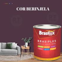 Tinta de Parede Semi Brilho Roxo 800ml Brasiplus Acrilica Lavável.