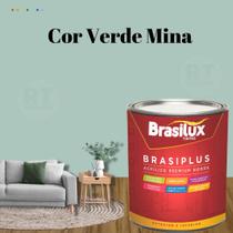 Tinta de Parede Verdes 800ml Brasiplus Fosca