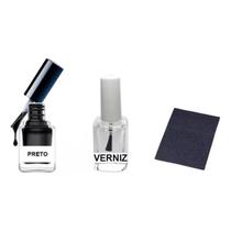 Tinta De Retoque Tira Riscos Ralados Roda Carro - Preto Tinta De Retoque Tira Riscos Ralados Roda Carro - Preto