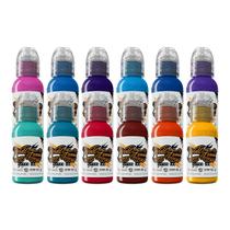 Tinta de tatuagem World Famous Tattoo Ink 12 Kit de cores primárias 2