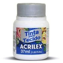 Tinta de Tecido Acrilex 37 ml Branco Ref. 519 Tinta de Tecido Acrilex 37 ml Branco Ref. 519