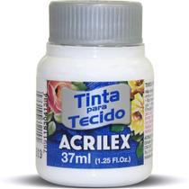 Tinta de tecido acrilex branca