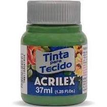 Tinta de tecido Acrilex verde grama 582 37ML