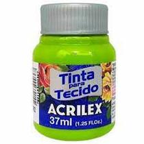 Tinta de tecido Acrilex verde maçã 802 37ml