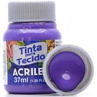 Tinta de tecido Acrilex violeta cobalto 540 37ml Tinta de tecido Acrilex violeta cobalto 540 37ml