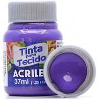 Tinta de tecido Acrilex violeta cobalto 540 37ml