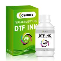 Tinta de transferência DTF Cendale Premium White 500mL para impressoras Epson