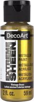 Tinta DecoArt Extreme Sheen Vintage Brass 60 ml (pacote com 1) Tinta DecoArt Extreme Sheen Vintage Brass 60 ml (pacote com 1)