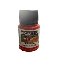 Tinta Decorfix 150 Brilhante 37ml 313 Vermelho Fogo Corfix