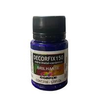 Tinta Decorfix 150 Brilhante 37ml 436 Azul Cyan Corfix