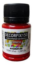 Tinta Decorfix 150 Fosco 37ml 442 Vermelho Rubi Corfix