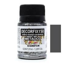 Tinta Decorfix 150 Metálico 37ml - Metal, Vidro e Cerâmica