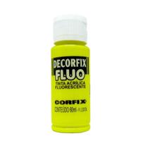 Tinta Decorfix Fluorescente 1002 Amarelo Limao 60Ml