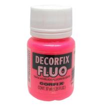 Tinta Decorfix Fluorescente 1012 Rosa 37Ml