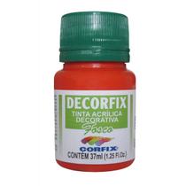 Tinta Decorfix Fosca 313 Vermelho Fogo 37Ml