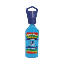 Tinta Dim. Brilliant 35ml 3D Relevo Azul Celeste Acrilex 503